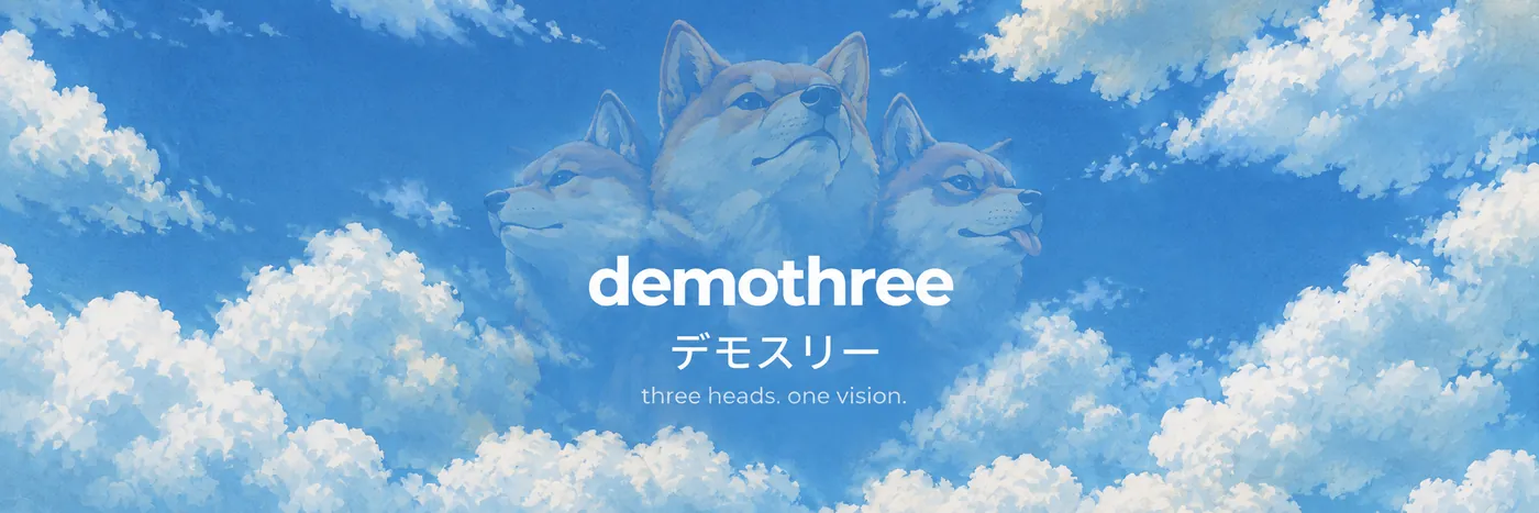banner · three heads. one vision.